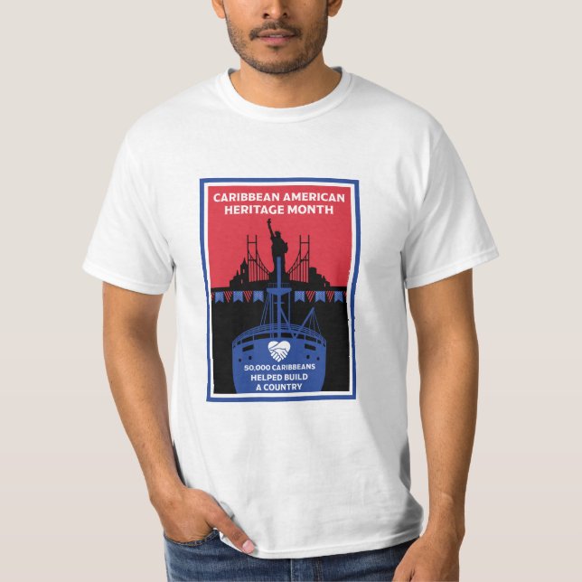 Monat des karibischen Amerikanischen Kulturerbes T-Shirt (Vorderseite)