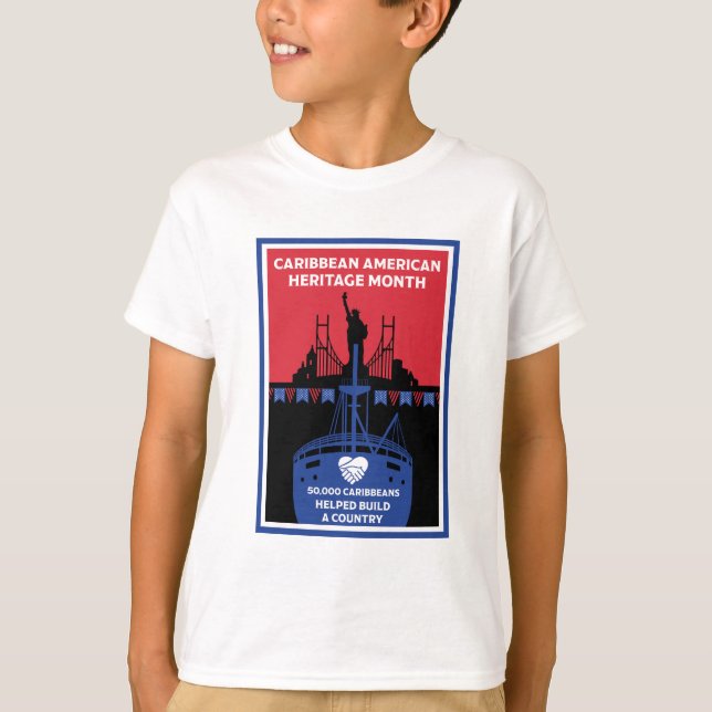 Monat des karibischen Amerikanischen Kulturerbes T-Shirt (Vorderseite)