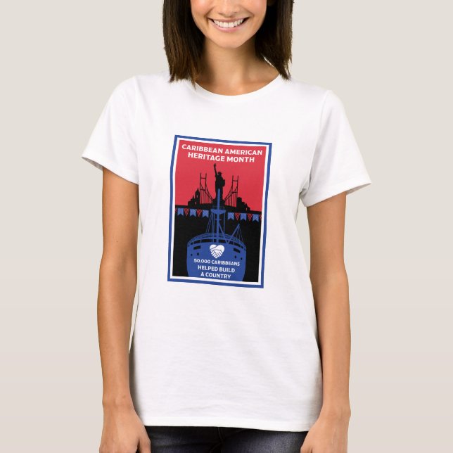 Monat des karibischen Amerikanischen Kulturerbes T-Shirt (Vorderseite)