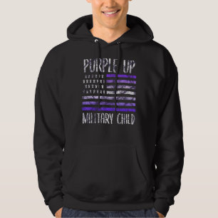 Monat des Militärkindes 2022 Lila für Mil Hoodie