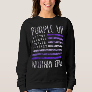 Monat des Militärkindes 2022 Lila für Mil Sweatshirt