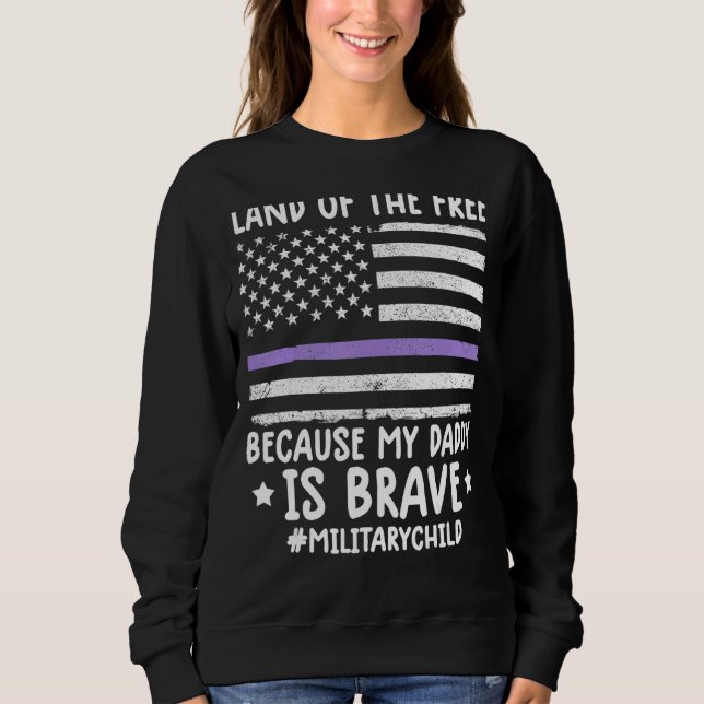 Monat des Militärlands frei wegen meines Todes Sweatshirt (Vorderseite)