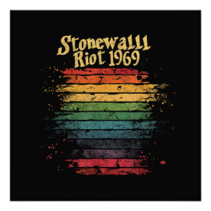 Monat des Schwulenstolzes Regenbogenflagge Steinma Poster