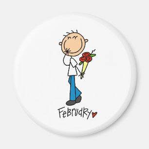 Monat Februar Magnet