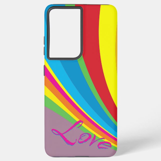 Monat - Liebe des Regenbogens Samsung Galaxy Hülle (Rückseite)