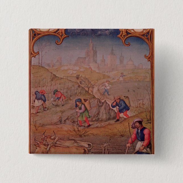 Monat März Button (Vorderseite)