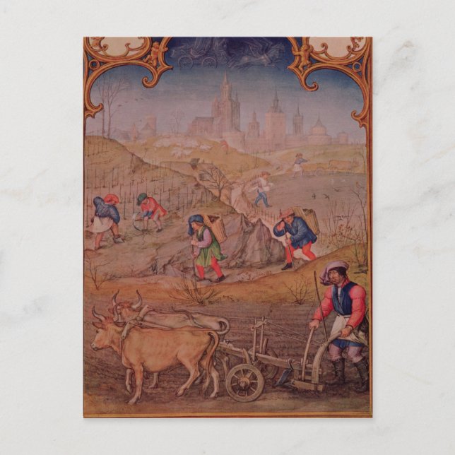 Monat März Postkarte (Vorderseite)