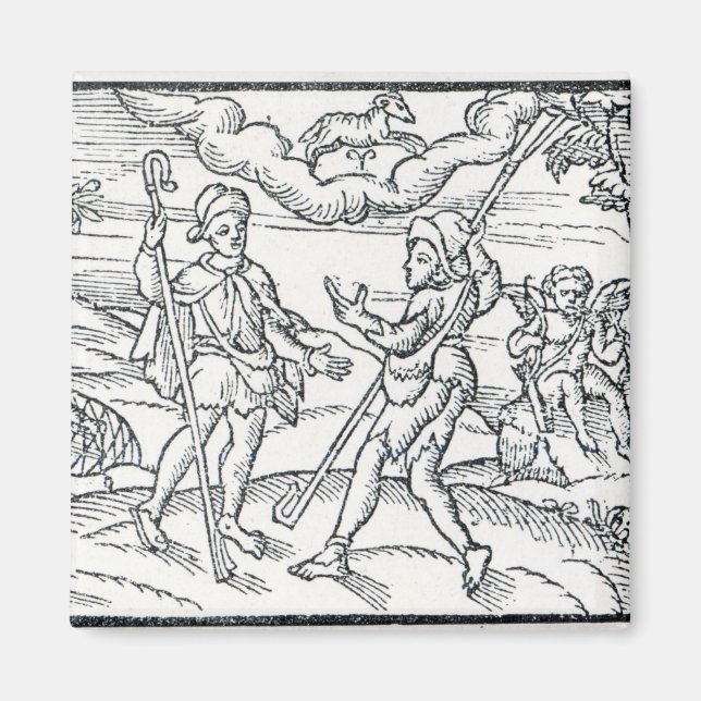 Monat März, von 'The Shepherdes Calender' Magnet (Vorne)