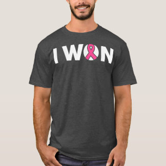 Monat Niedlich Retro I Won Button T-Shirt