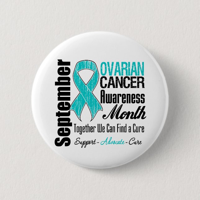Monat Tribut an Ovarialkarzinom Button (Vorderseite)