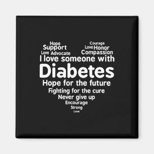 Monat zur Unterstützung des Diabetes-Bewusstseins Magnet