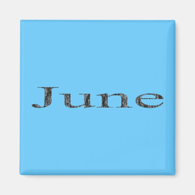 Monate des Jahres - Juni Magnet (Vorne)