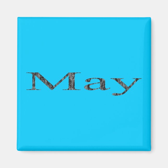 Monate des Jahres - Mai Magnet (Vorne)