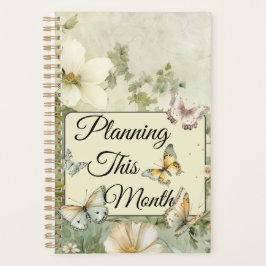 Monatlich Wildblumen und Schmetterlinge Planer