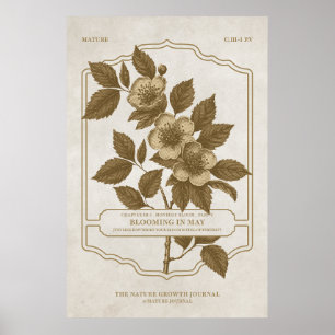 MONATLICHE BLÜTE - MAI GEBURTSBLUMEN-GESCHENK-POST POSTER