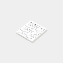Monatliche Kalenderzirkel Habit Tracker Journaling Post-it Klebezettel