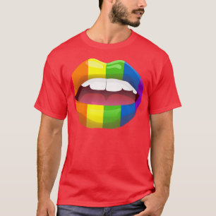 Monatliche LGBTQ+ LGBT Lippen  T-Shirt