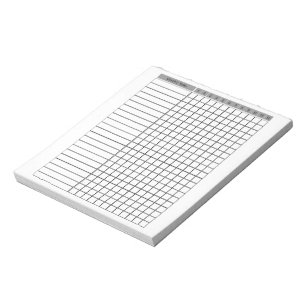 Monatlicher Checklisten-Plan Notepad Notizblock