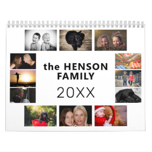 Monatlicher Foto-Familienkalender Kalender