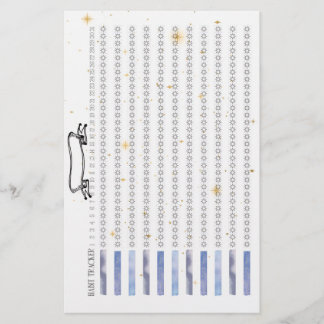 Monatlicher Gewohnheits-Tracker 'Shine Like Stars' Briefpapier