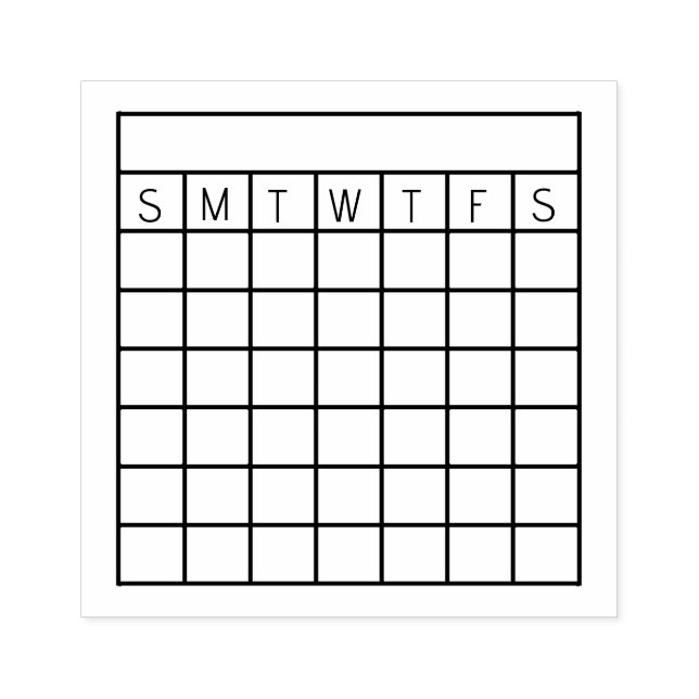 Monatlicher Habit-Tracker, Kalender-Briefmarke, Ze Gummistempel (Prägung)