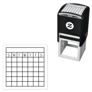 Monatlicher Habit-Tracker, Kalender-Briefmarke, Ze Permastempel