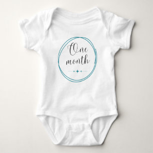 Monatlicher Milestone Bodysuit 1 Monat Baby Strampler