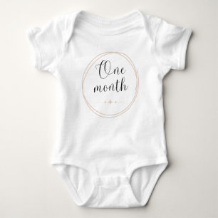 Monatlicher Milestone Bodysuit 1 Monat Baby Strampler