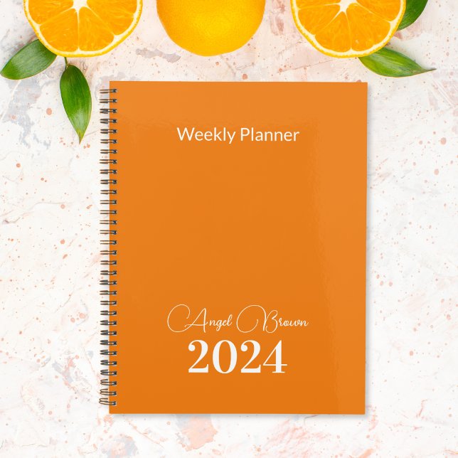 Monatlicher Orange-Geschäftsplan Planer (Von Creator hochgeladen)