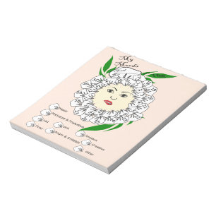 Monatlicher Stimmungsspur Notizblock