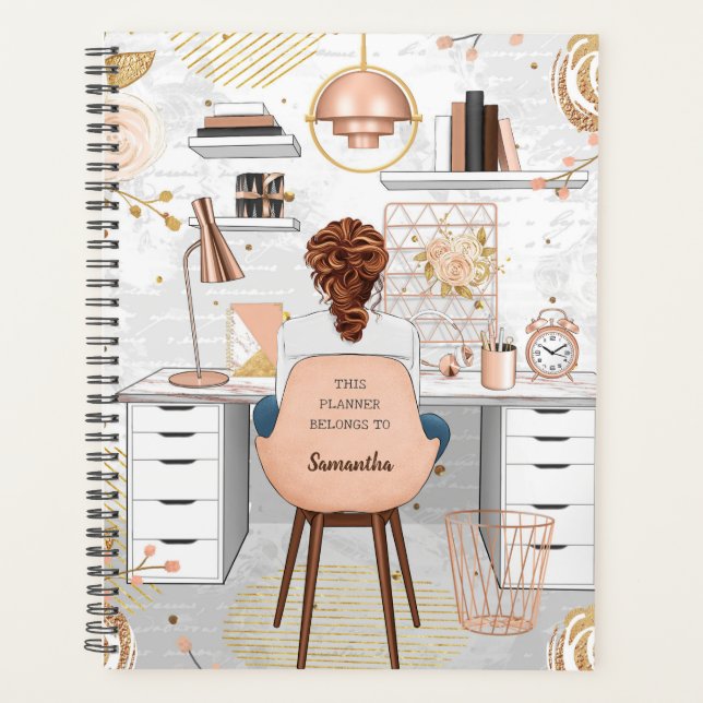 Monatlicher Wochenplaner (Personal/Business/Hochze (Vorderseite)
