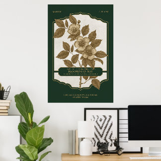 MONATLICHES BLUMEN - MAI GEBURT BLUME GIFT POSTER