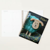 Monatliches Sheep Knitter-Logbuch-Kalenderbuch