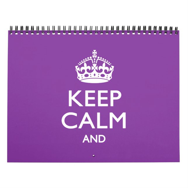 Monatliches Sprichwort BEHALTE CALM Your Text 2025 Kalender (Titelbild)