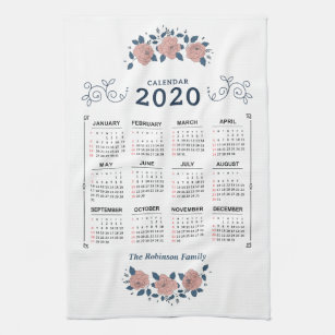 Monatskalender 2020 Individualisieren Geschirrtuch