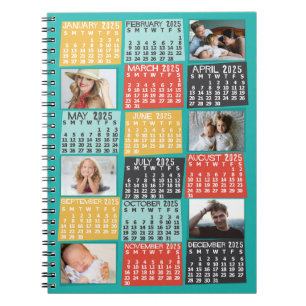 Monatskalender 2025 Moderne 6 Fotogalerie Notizblock