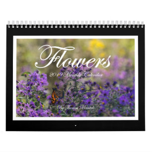 Monatskalender der Blumen-2019 durch Tom Minutolo Kalender