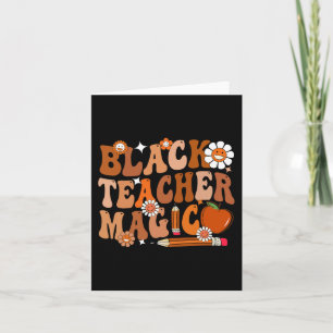 Monatslehrer für Schwarze Geschichte Groovy Black Karte