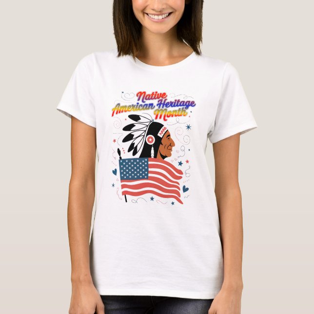 Monatsstolz auf das amerikanische Kulturerbe T-Shirt (Vorderseite)