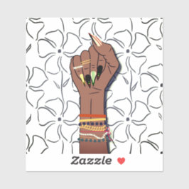 Monatstribut an die schwarze Geschichte: Afrikanis Aufkleber