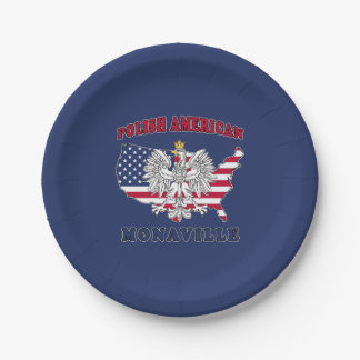Monaville Texas Polnischer Amerikaner Pappteller