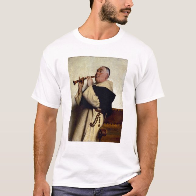 Mönch, der einen Clarinet spielt T-Shirt (Vorderseite)