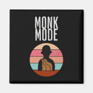 Mönch-Modus, Zen und Yoga, Meditation, buddhistisc Magnet