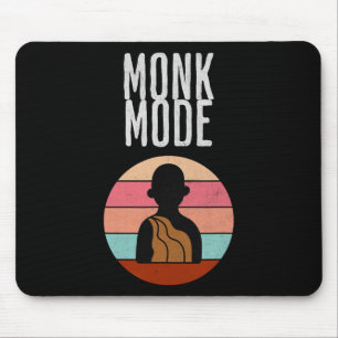 Mönch-Modus, Zen und Yoga, Meditation, buddhistisc Mousepad