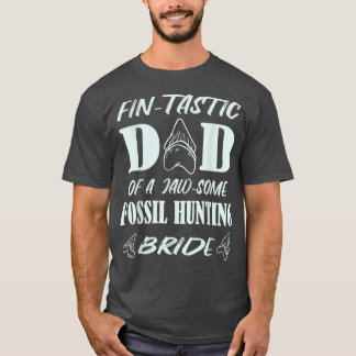 Mönche Fin-tastischer Vater eines Fossilienjagd T-Shirt