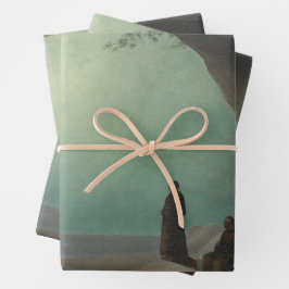Mönche in Grotto (von Carl Blechen) Geschenkpapier Set