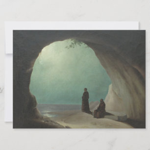 Mönche in Grotto (von Carl Blechen) Karte