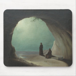 Mönche in Grotto (von Carl Blechen) Mousepad