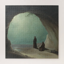 Mönche in Grotto (von Carl Blechen)