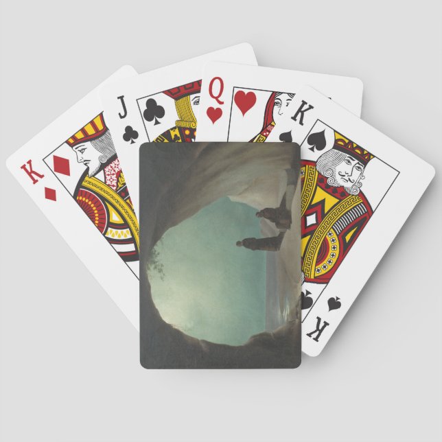 Mönche in Grotto (von Carl Blechen) Spielkarten (Rückseite)